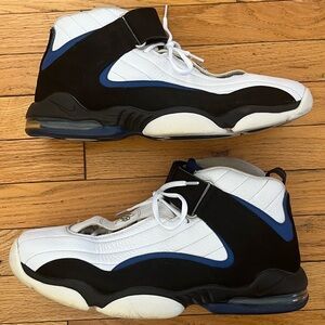 Nike Air Max Penny 4 Orlando Home 2016 Black White Atlantic Blue Magic 4 GUC